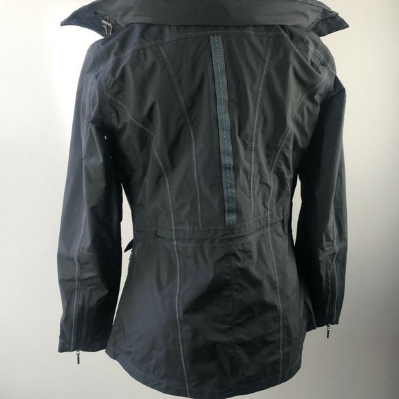 Kuhl Saboteura Waterproof Jacket Zip Raincoat Raven Gray Lightweight Size Small - Picture 10 of 12